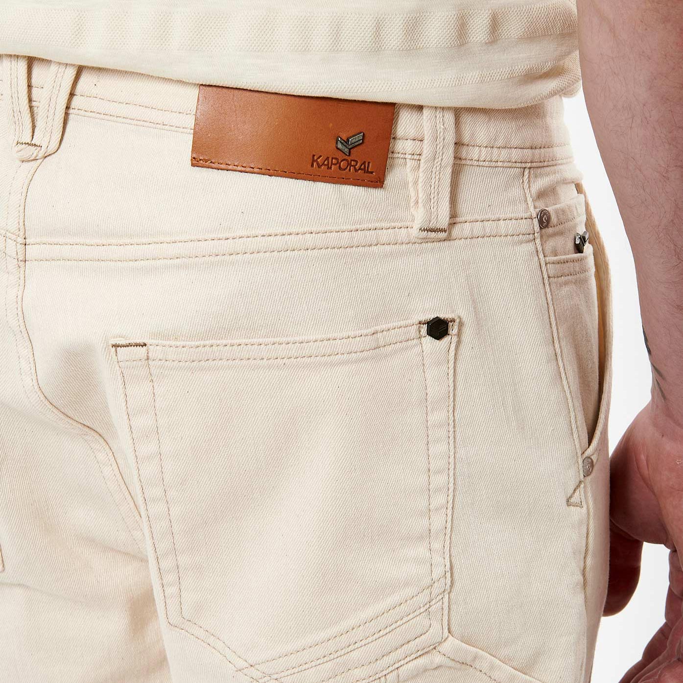 EARL   Jean relaxed beige Homme