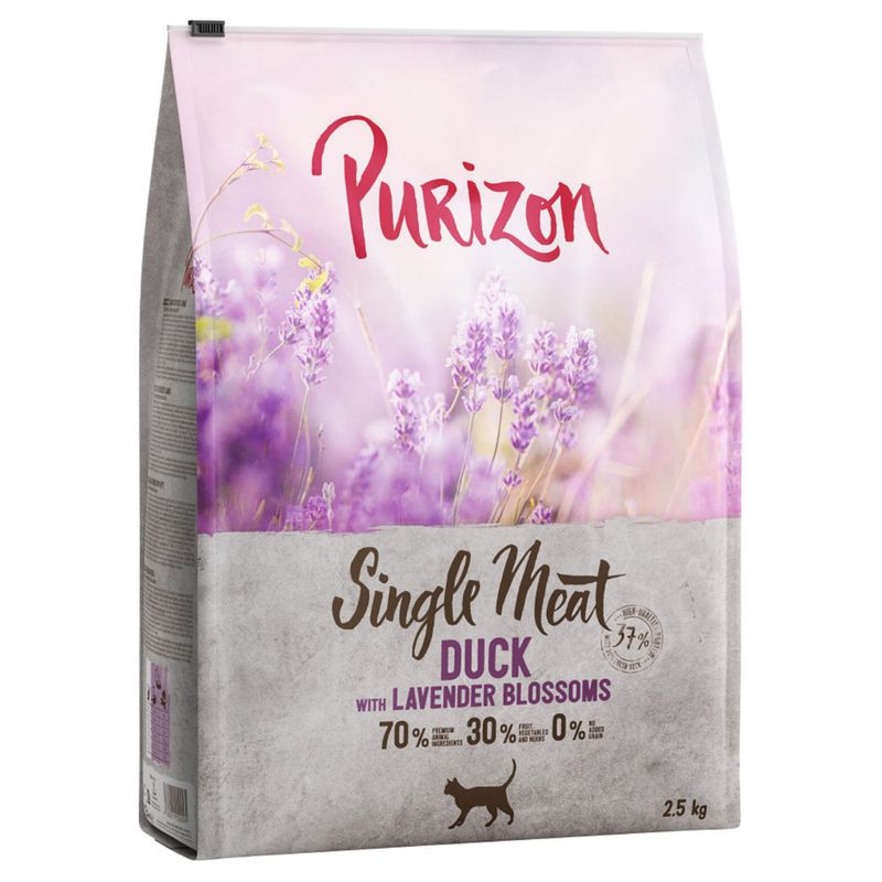 Purizon Single Meat Ente mit Lavendelblüten