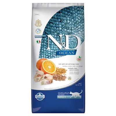 Farmina N&D Ocean gesundes Getreide Kabeljau & Orange Adult