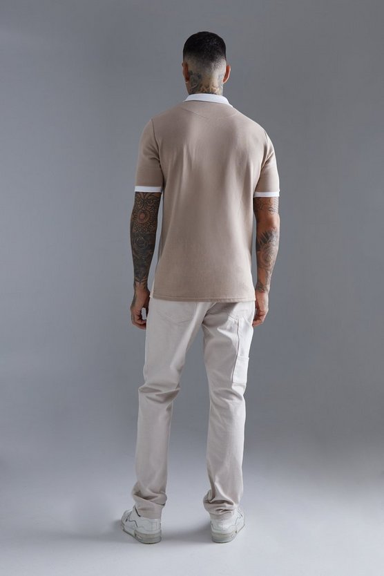 Tall Slim-Fit Colorblock Poloshirt