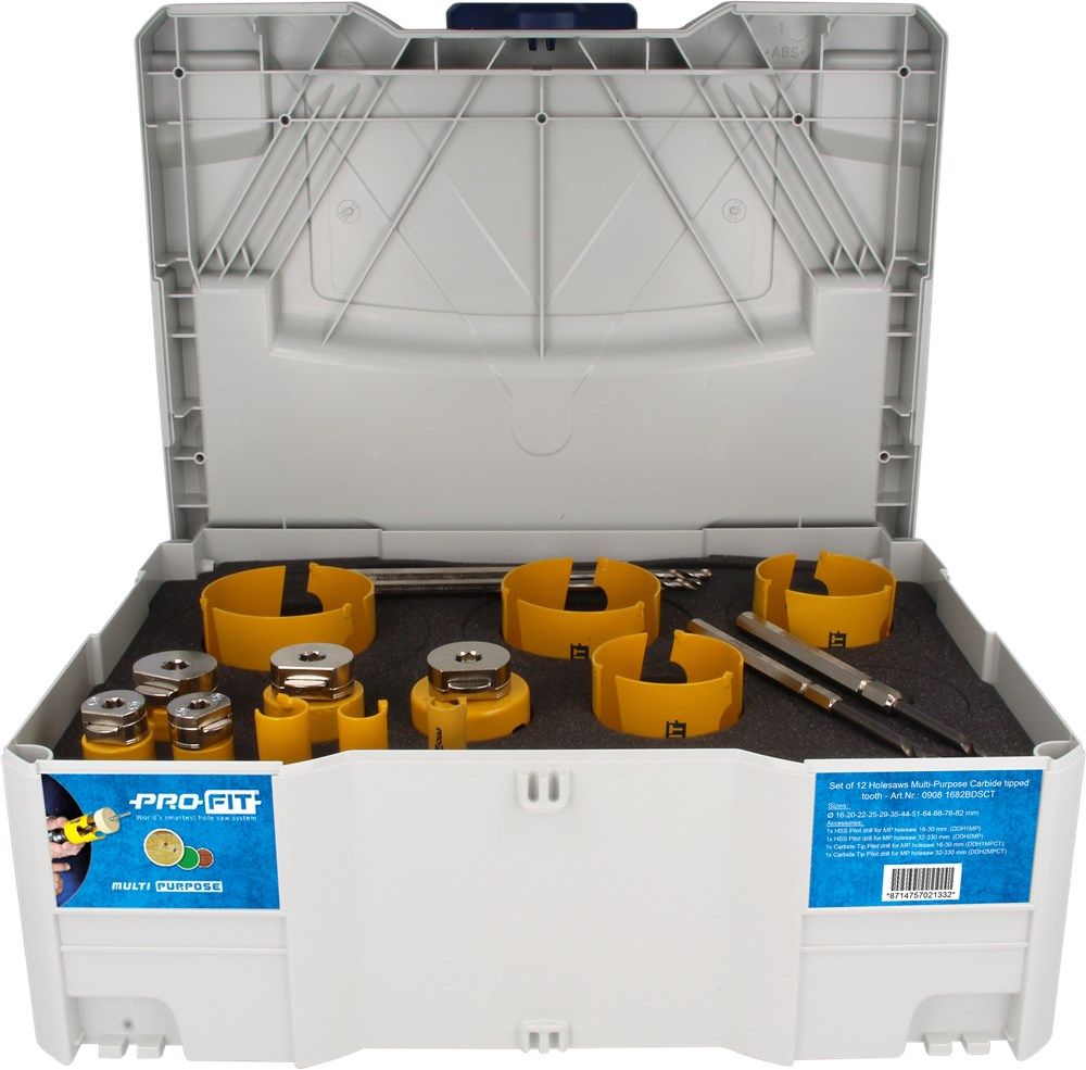 Jeu de scies cloches multi-usages ProFit 09081682DSCT 16/20/22/25/29/35/44/51/64/67/76/82 mm