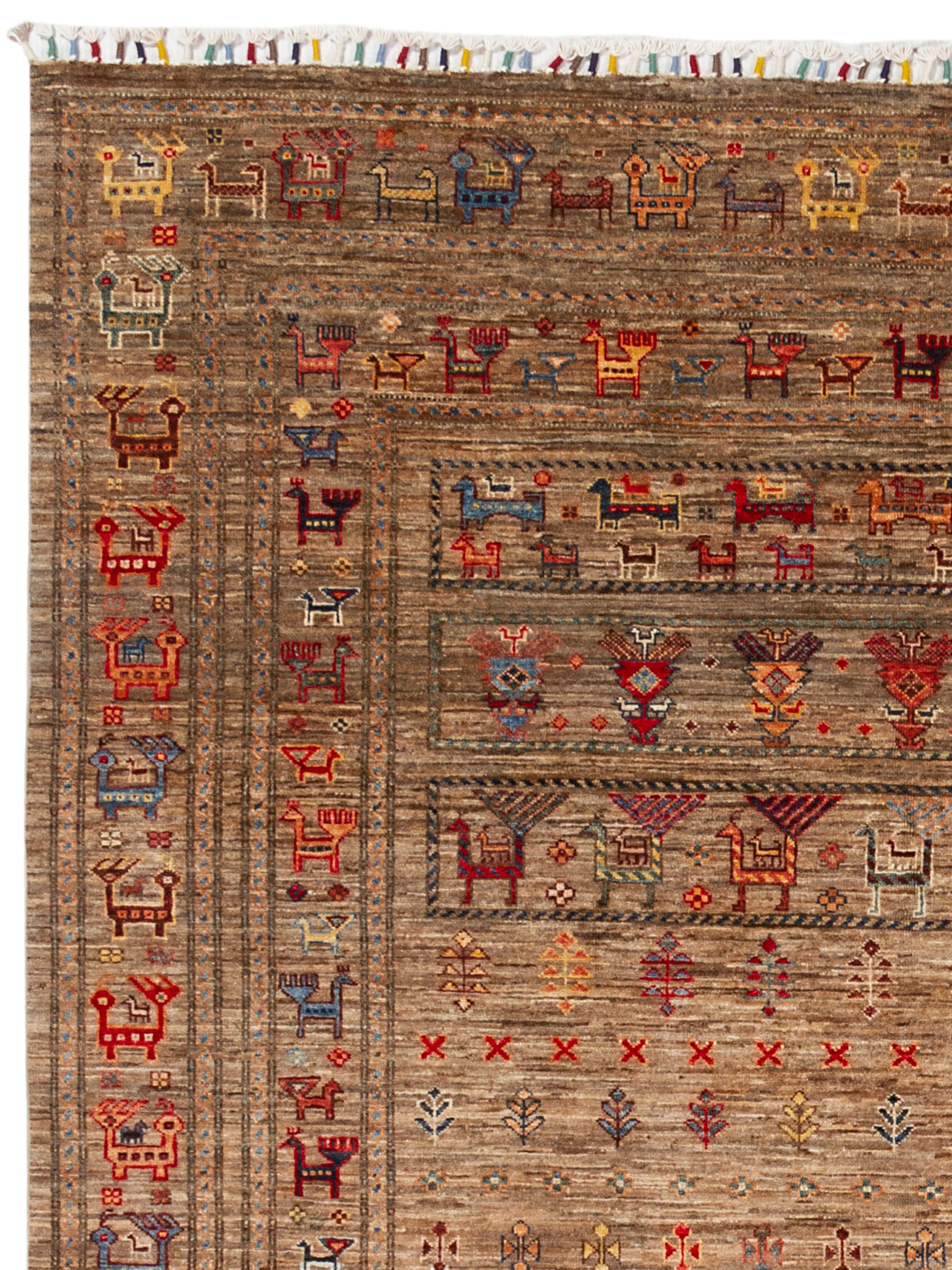 Chobi Schal ca. 298 x 247 cm, Unikat / Einzelstück