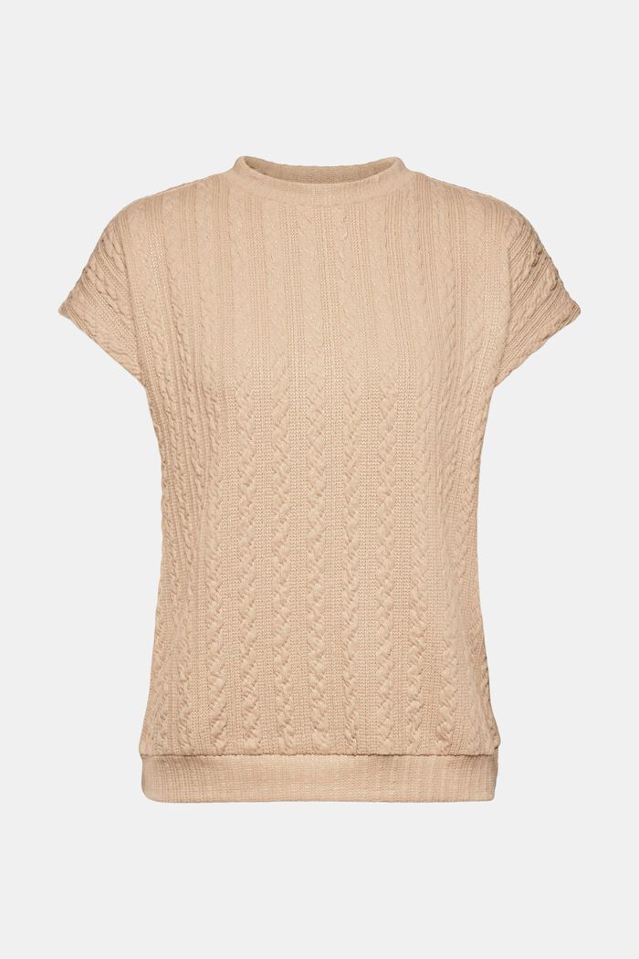 Glitzernder Zopfstrickpullunder
