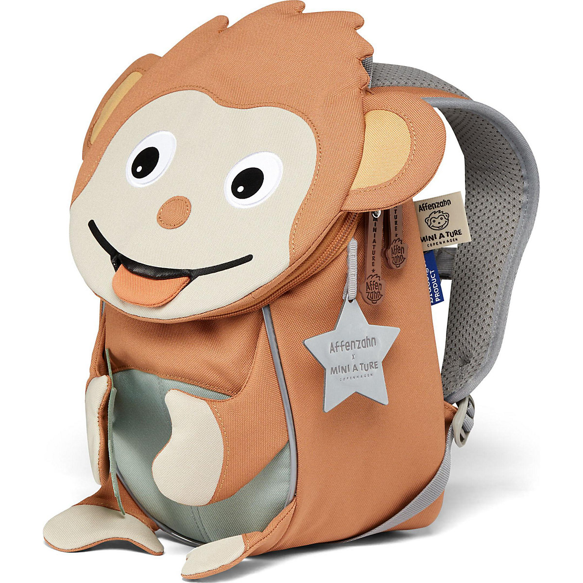 Kinderrucksack Kleine Freunde Edition Mini A Ture Affenzahn wood taffy yellow