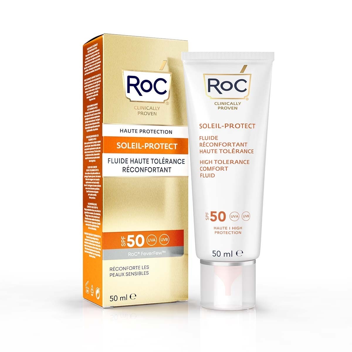 RoC RoC Soleil Protect Kojący płyn do twarzy SPF50+ 50 ml
