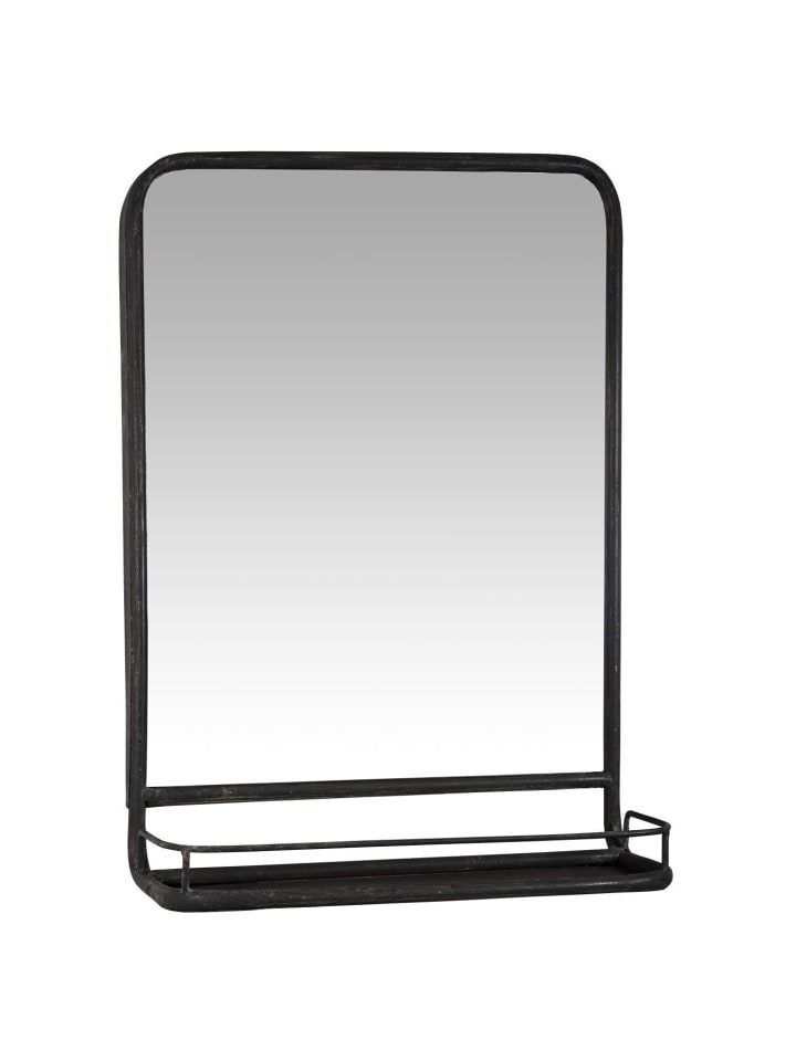 IB Laursen Wandspiegel mit Ablage in schwarz günstig kaufen onesize