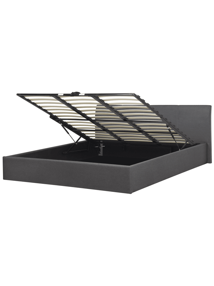 Beliani Doppelbett ORBEY in Grau - (W) 197 x (H) 88 x (L) 212 cm günstig kaufen onesize