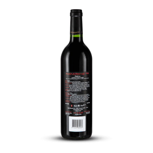 AOC Madiran 1998 Prestige Château Montus