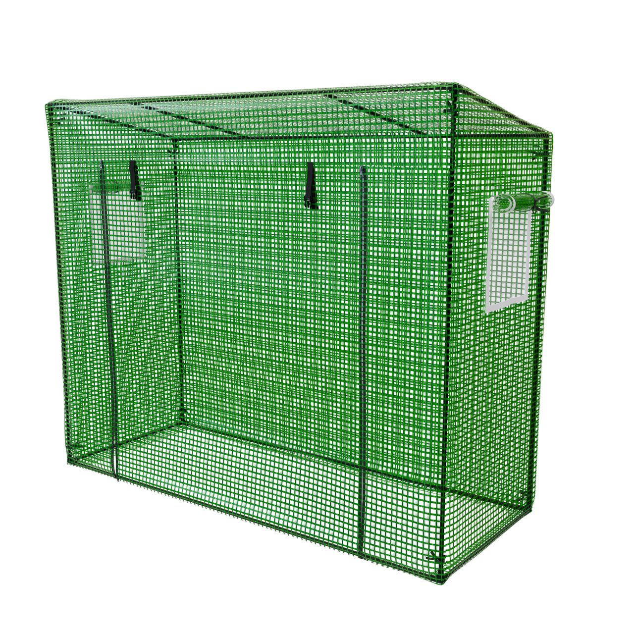 TroniTechnik GARMIO® Foliengewächshaus CUTRO, Tomatenzelt, winterfest, 2x0,77x1,69m, Frühbeet, Pflanzenhaus