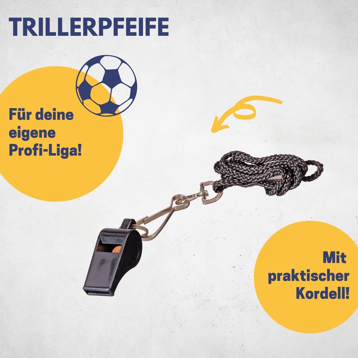Best Sporting Trillerpfeife Trillerpfeife I Hochwertige Schiedsrichterpfeife mit Band
