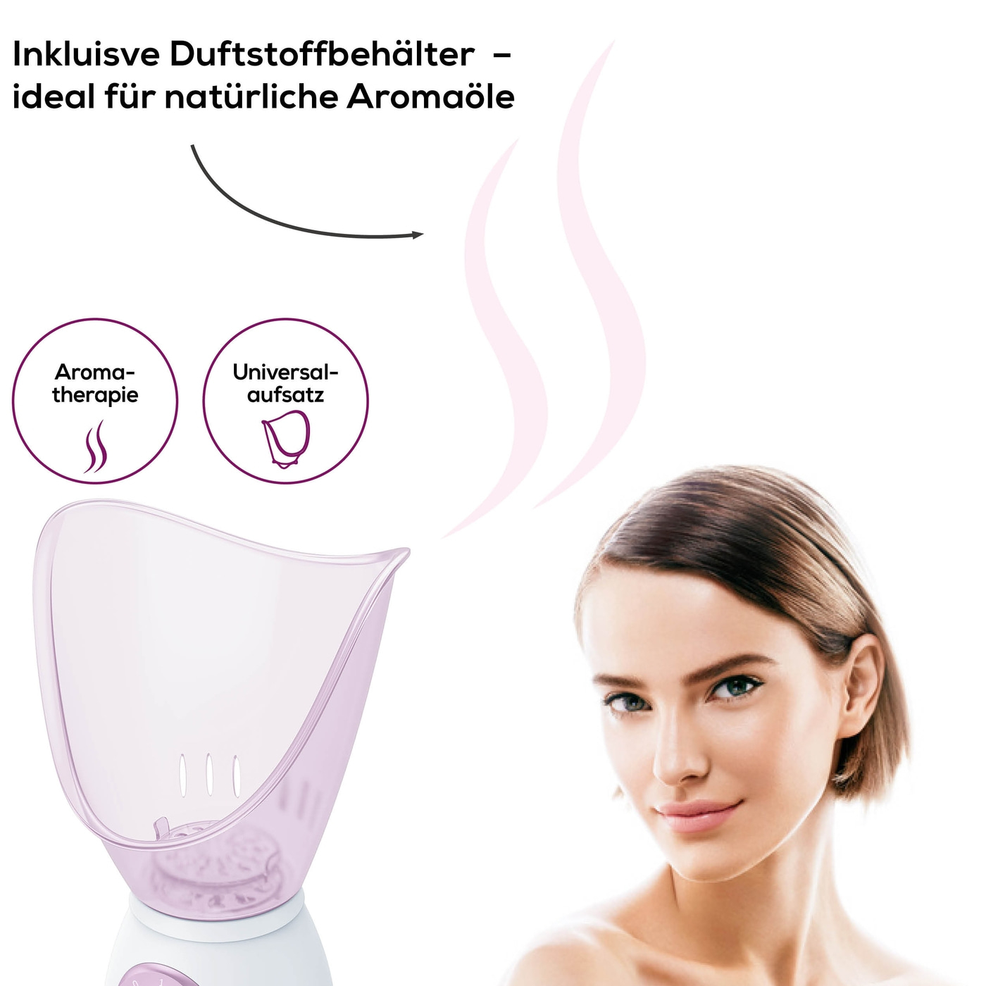 Beurer FS 60 Gesichtssauna-3-in-1: Gesichtsreinigung, Aromatherapie und Inhalation