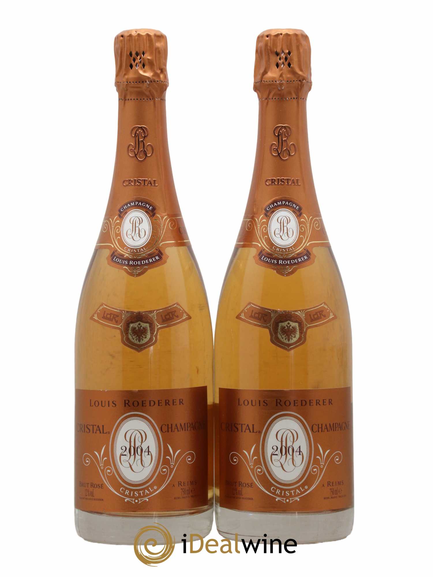 Cristal Louis Roederer  2004 - Lot de 2 Bouteilles