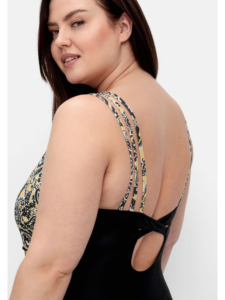 sheego Badeanzug in schwarz günstig kaufen 56 E