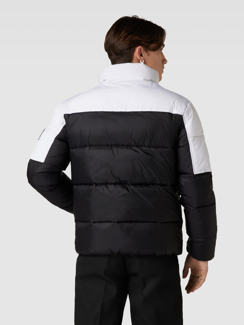 Steppjacke mit Logo-Print in black