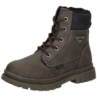 s.Oliver Schnür Boots in grün