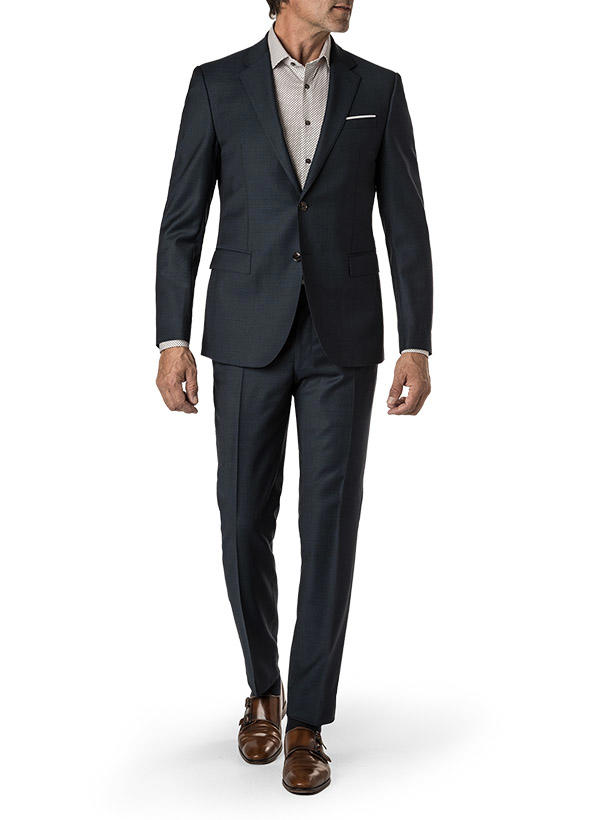 JOOP!, Anzug Herby-Blayr, Slim Fit, Schurwolle, nachtblau meliert