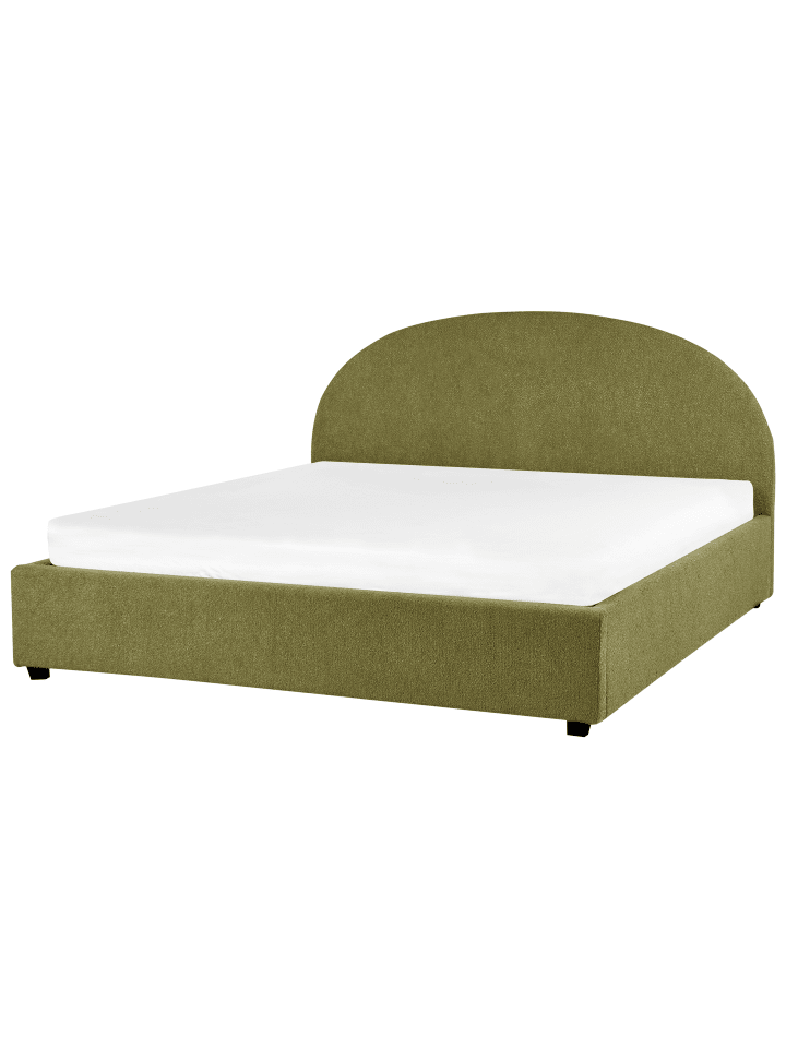 Beliani Doppelbett VAUCLUSE in Grün - (W) 194 x (H) 112 x (L) 216 cm günstig kaufen onesize