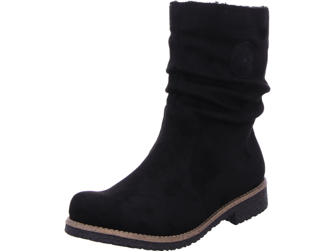 RIEKER Schnür-Stiefeletten schwarz