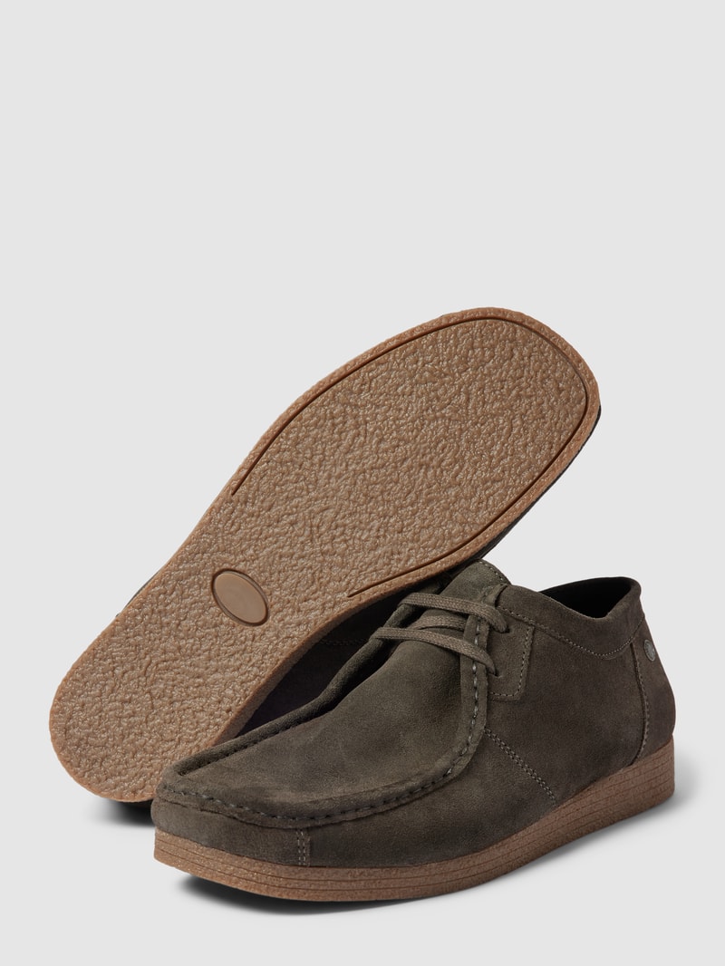 Schnürschuhe mit Label-Details in schwarz