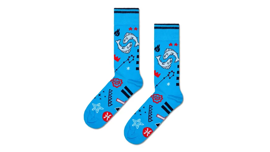 Happy Socks Unisex Socken Pisces yellow