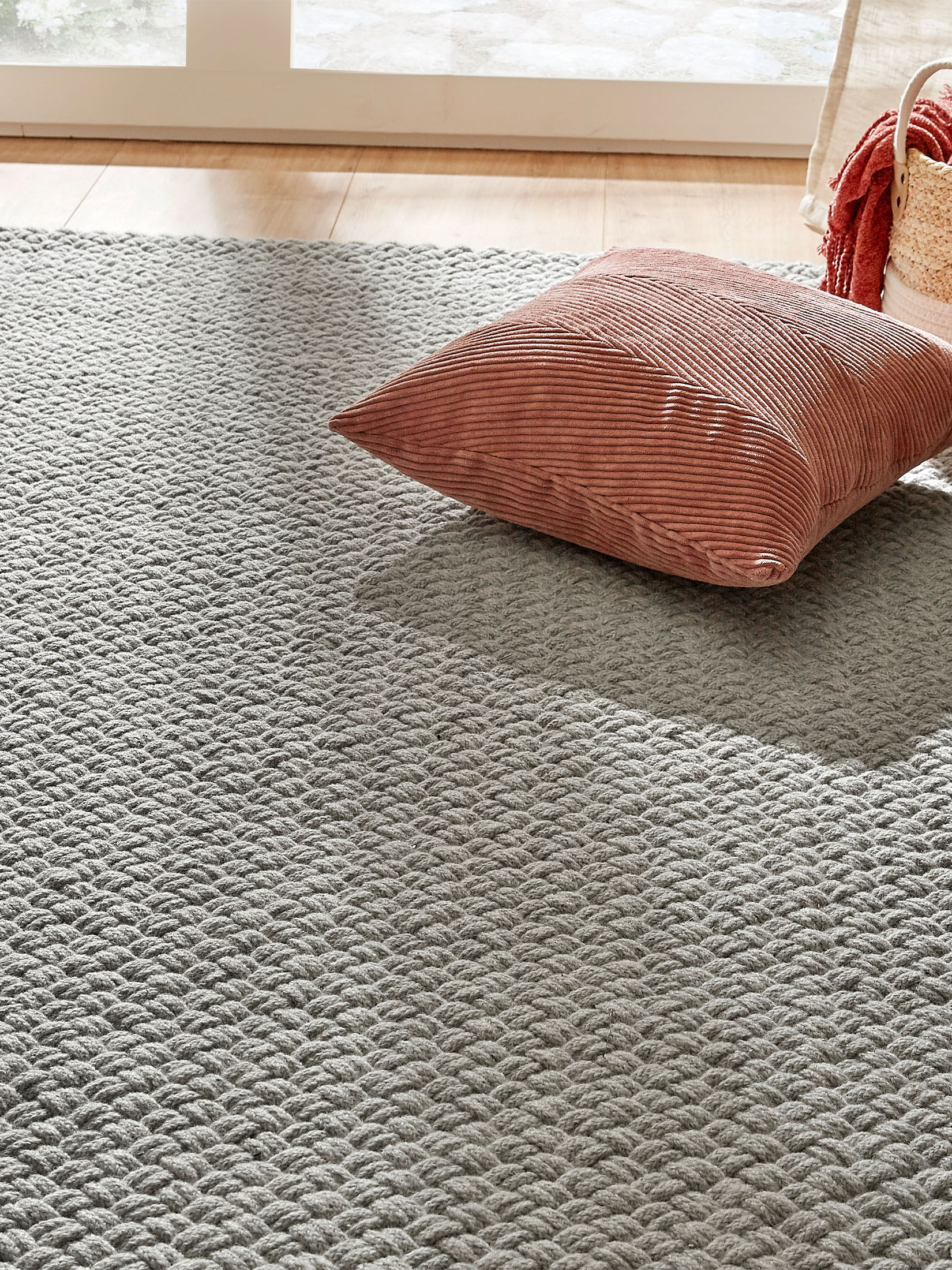 Aarbogen Woll-Teppich, Light Grey