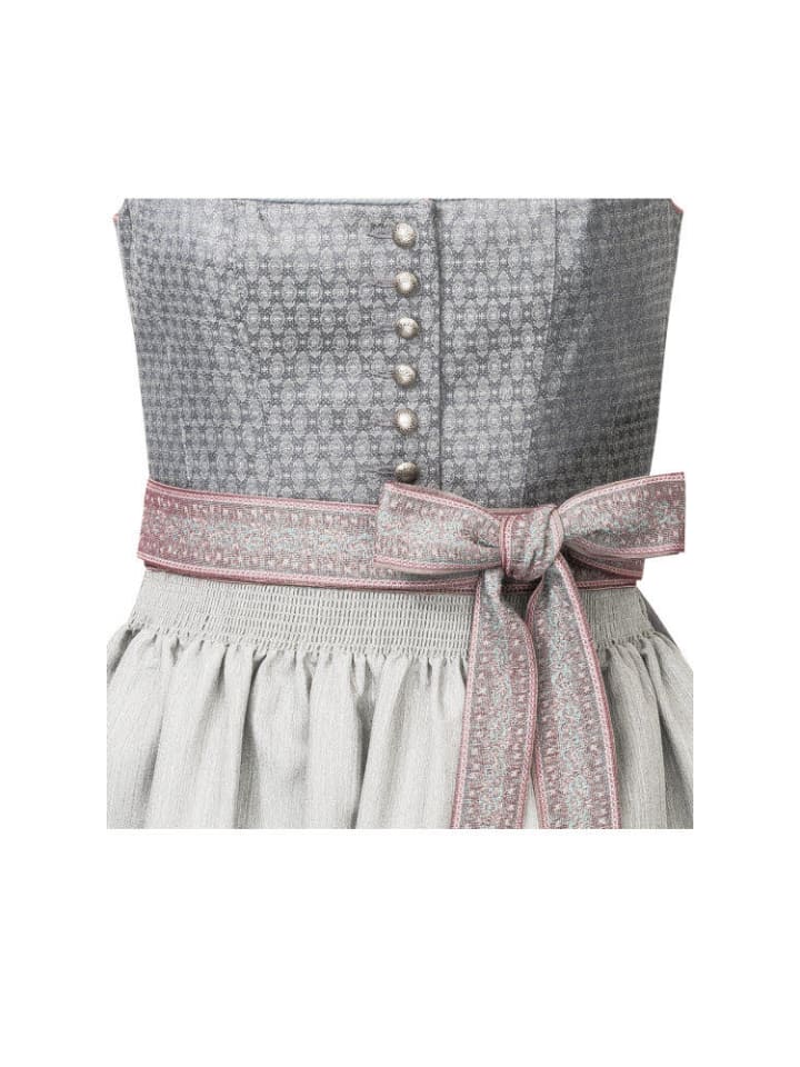 Nübler Dirndl lang Ellen in Silber günstig kaufen