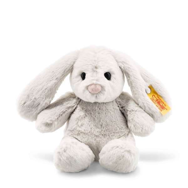 Hoppie Hase, 18 cm, hellgrau