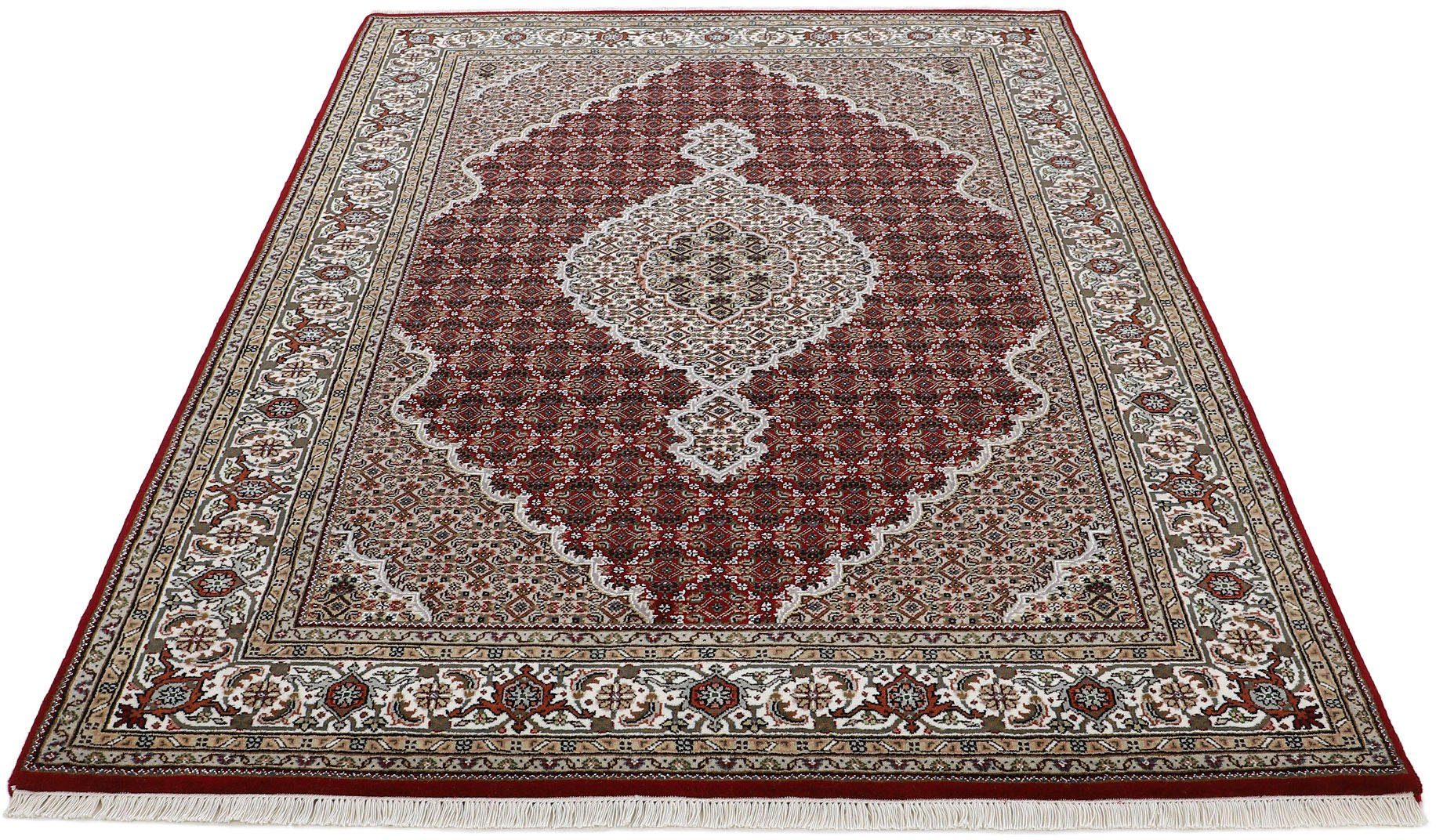 Orientteppich Orientteppich Tabriz Mahi, Woven Arts, rechteckig, Höhe: 15 mm, handgeknüpft, Wohnzimmer, reine Wolle