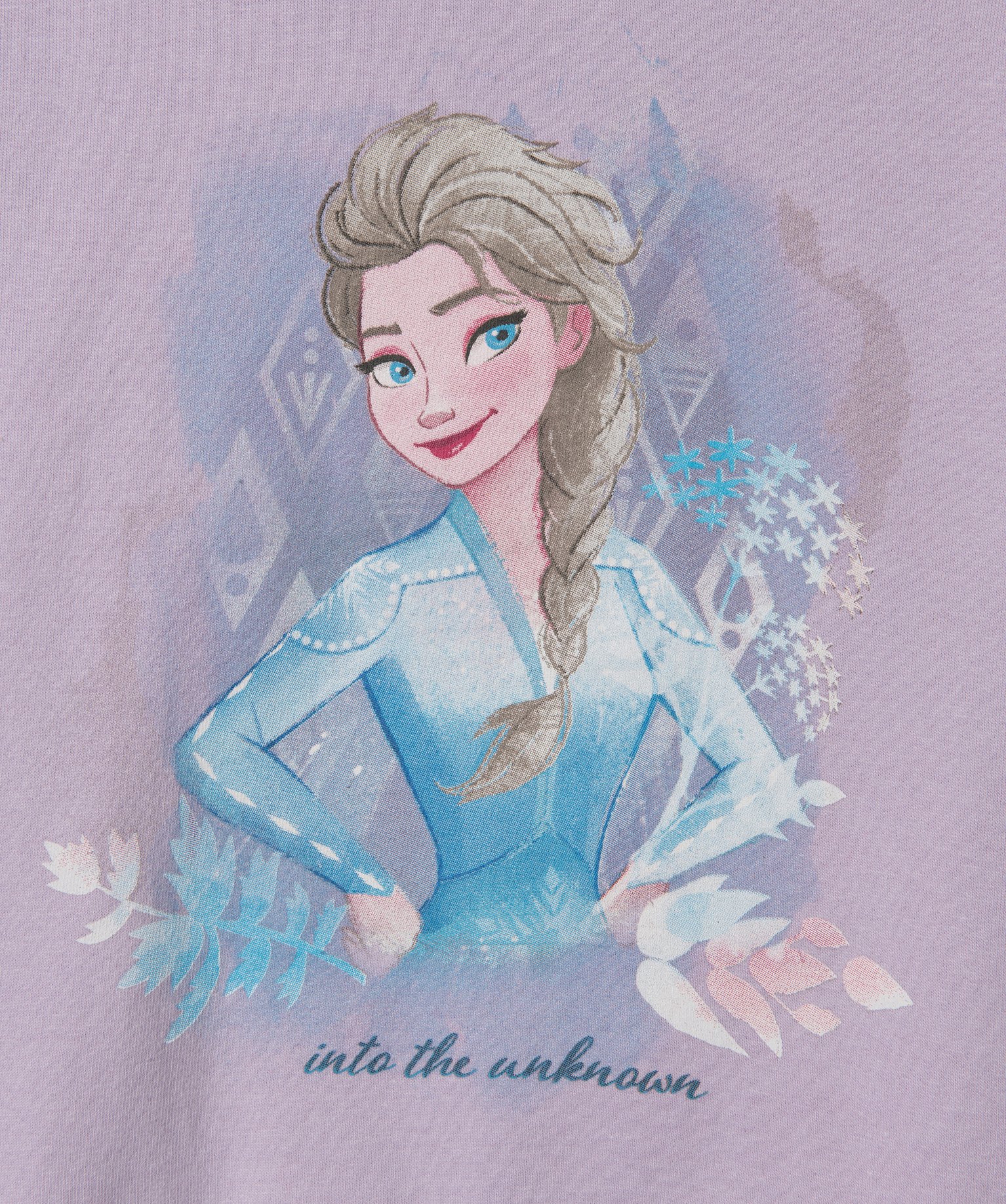 Sweat fille imprimé - La Reine des Neiges violet | GEMO