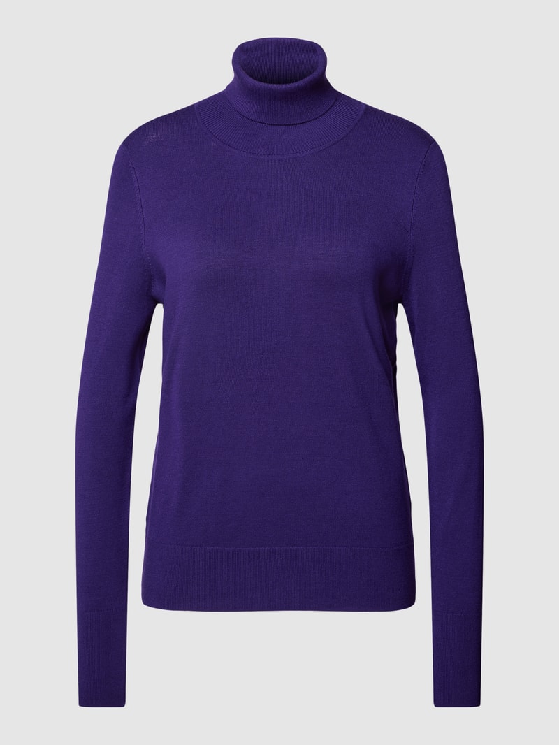 Longsleeve mit Rollkragen in purple