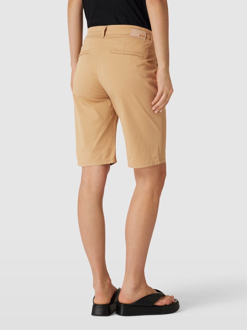 Chino-Shorts mit Allover-Print in beige