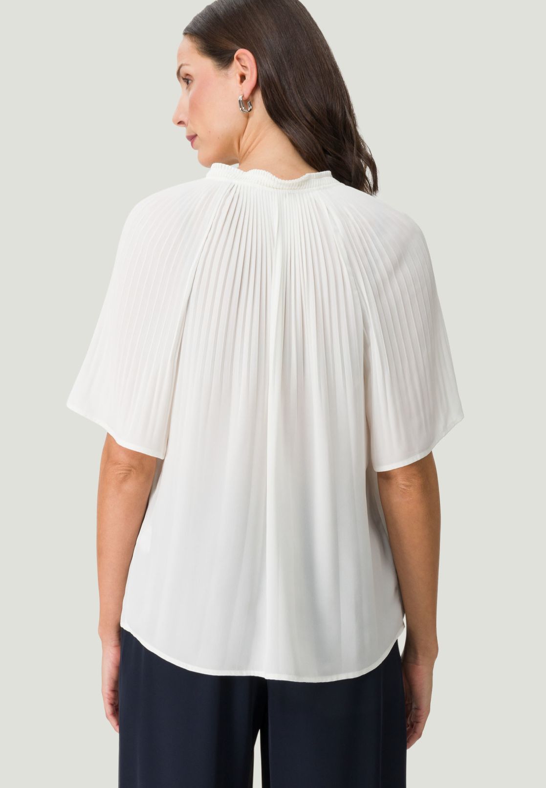 Bluse mit Falten