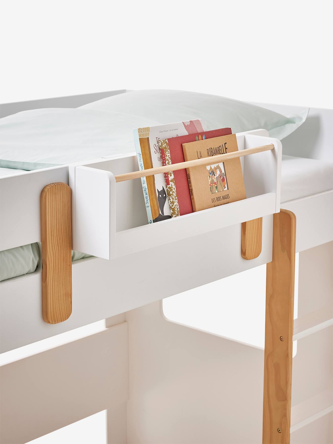 Vertbaudet Kinderzimmer Hänge-Bücherregal für Hochbett EVEREST - weiß