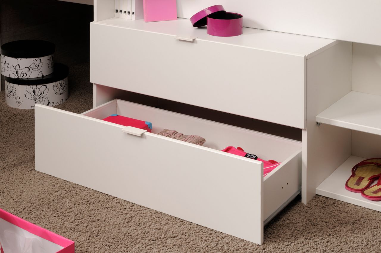 Parisot Halbhohes Hochbett, Milky 1