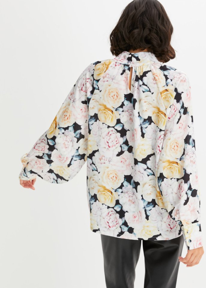Bluse mit Ballonärmeln