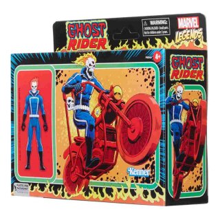 Marvel Legends Retro Collection Actionfigur mit Fahrzeug - Ghost Rider