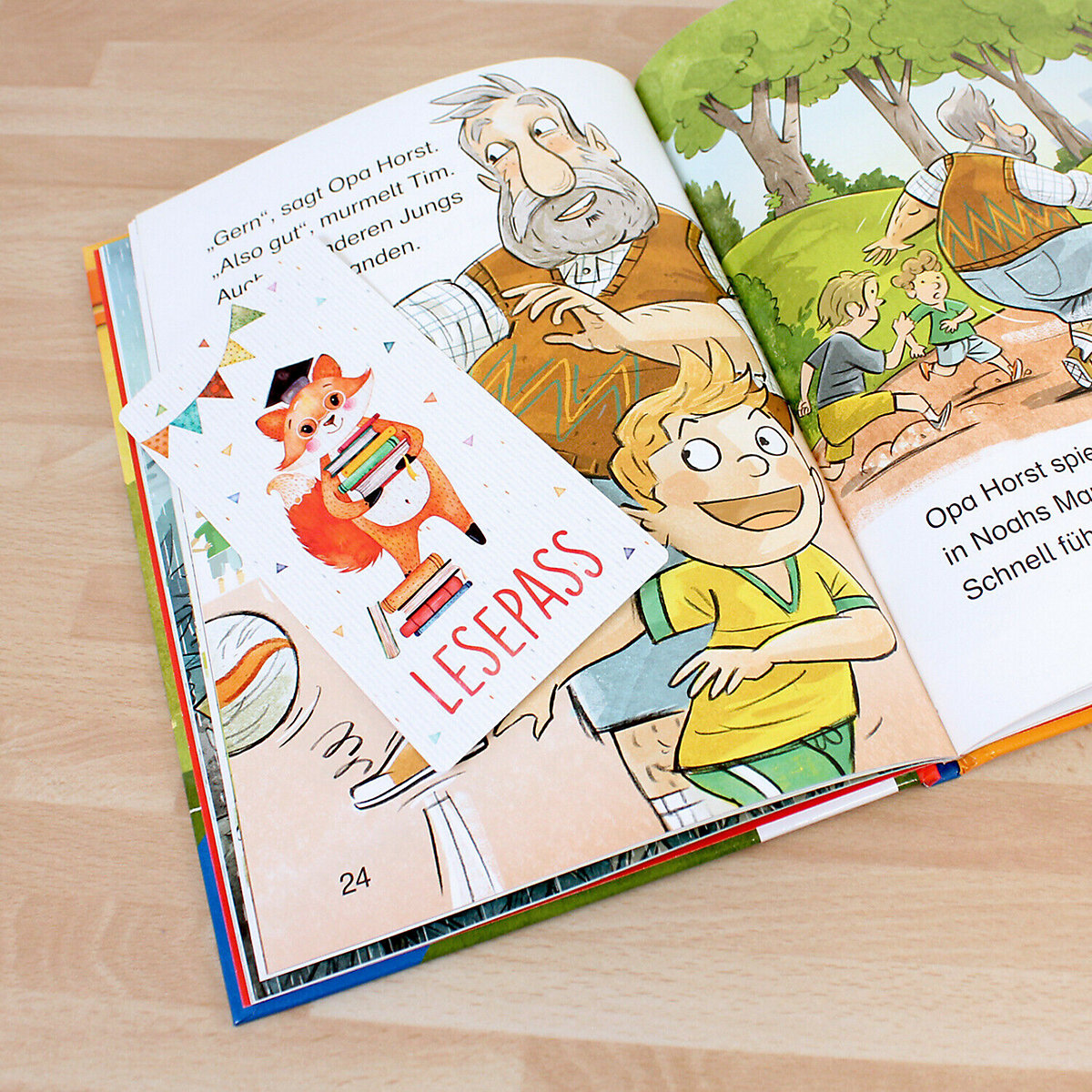 Lesepass Schlaufuchs Lesezeichen zum lesen üben Grundschule 10-100 Stück Lesezeichen
