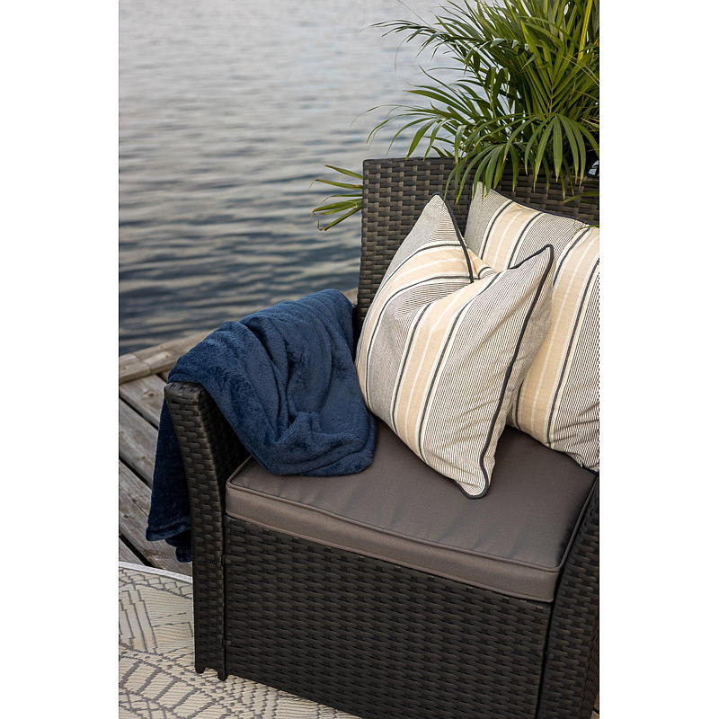 Home Pledd 130x160 cm blå sommer flanell