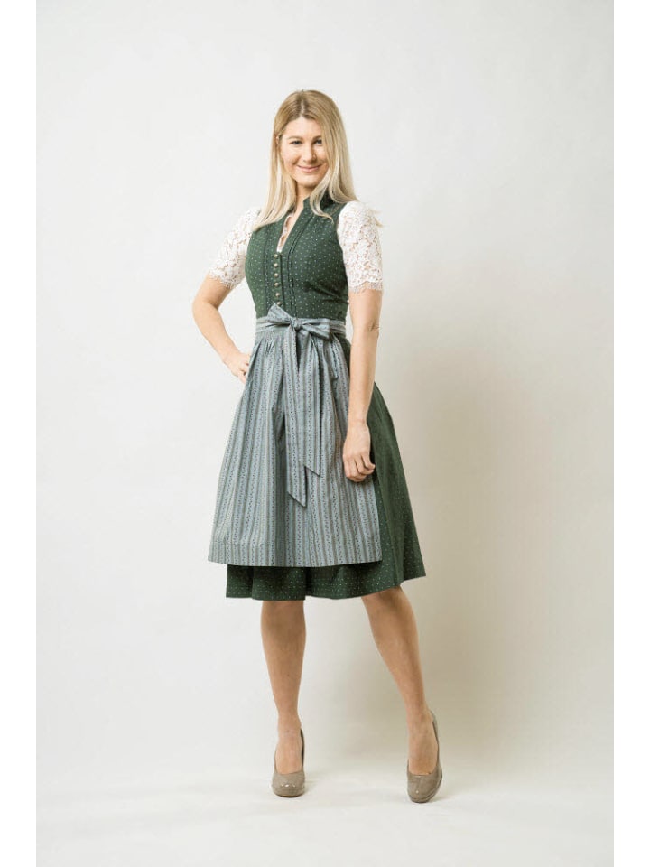 Nübler Dirndl midi Jette in Petrol günstig kaufen
