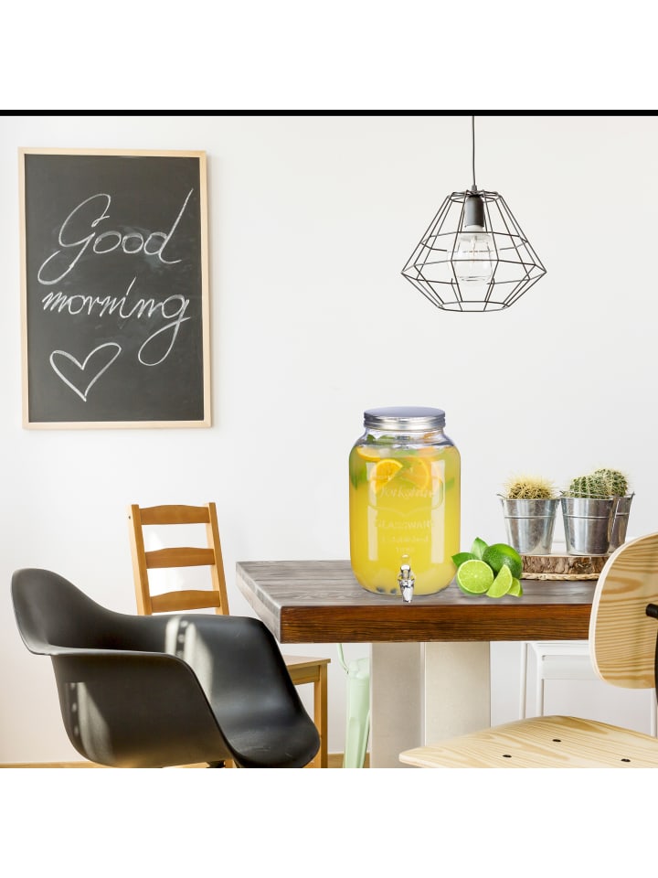 relaxdays 2 x Getränkespender in Transparent - 8 l günstig kaufen onesize