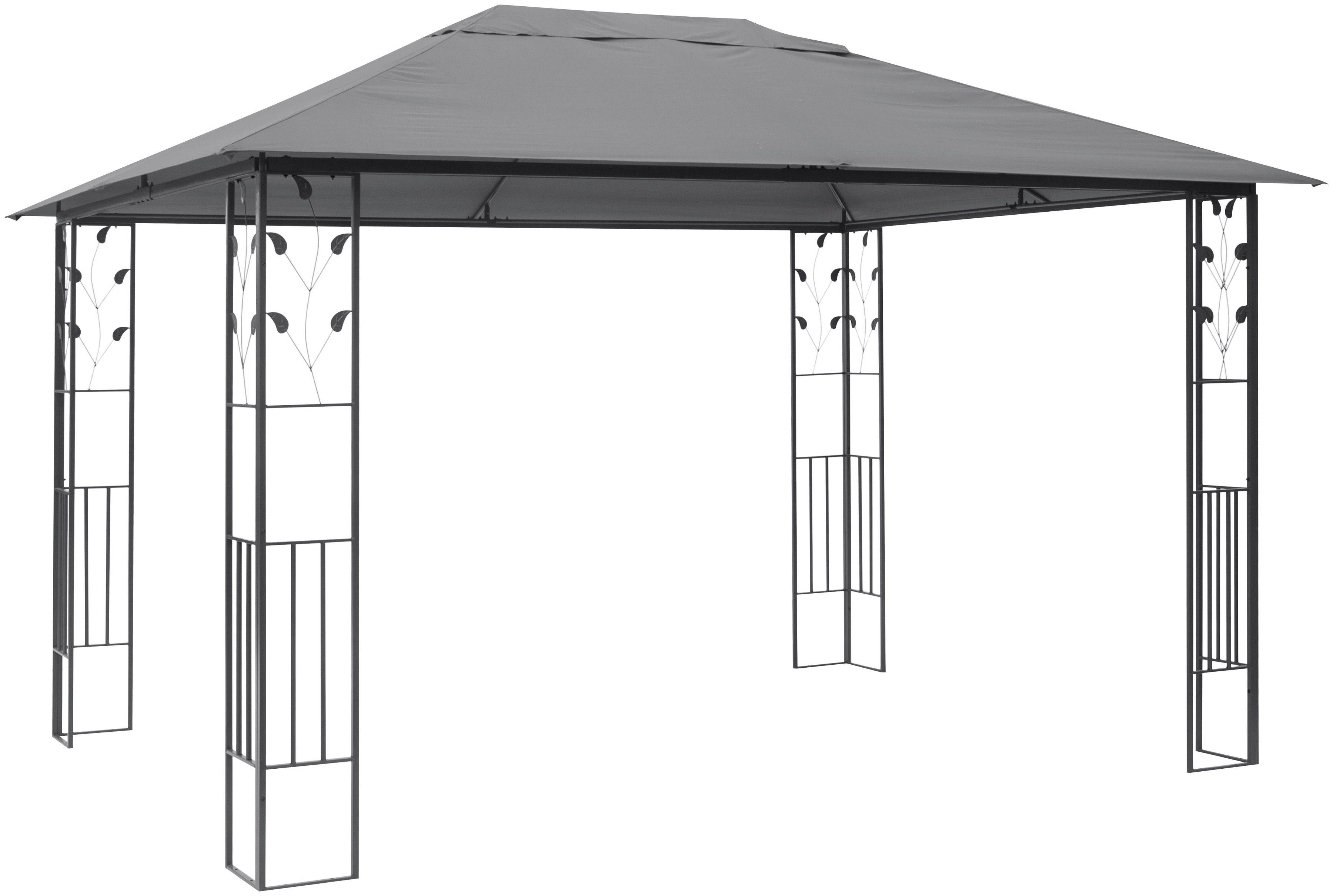 KONIFERA Pavillon Athen, BxT: 300x400 cm, Blätter-Optik, inkl. 4 Seitenteile