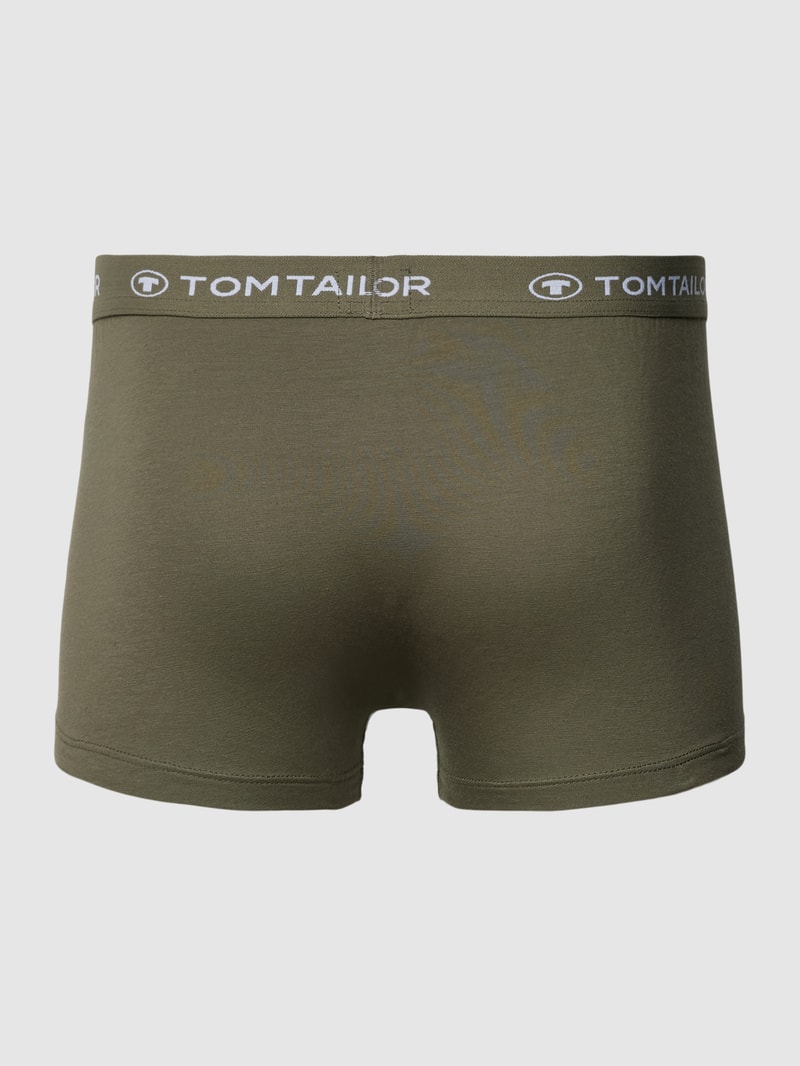 Pants mit elastischem Label-Bund Modell 'BUFFER' im 3er-Pack in blau