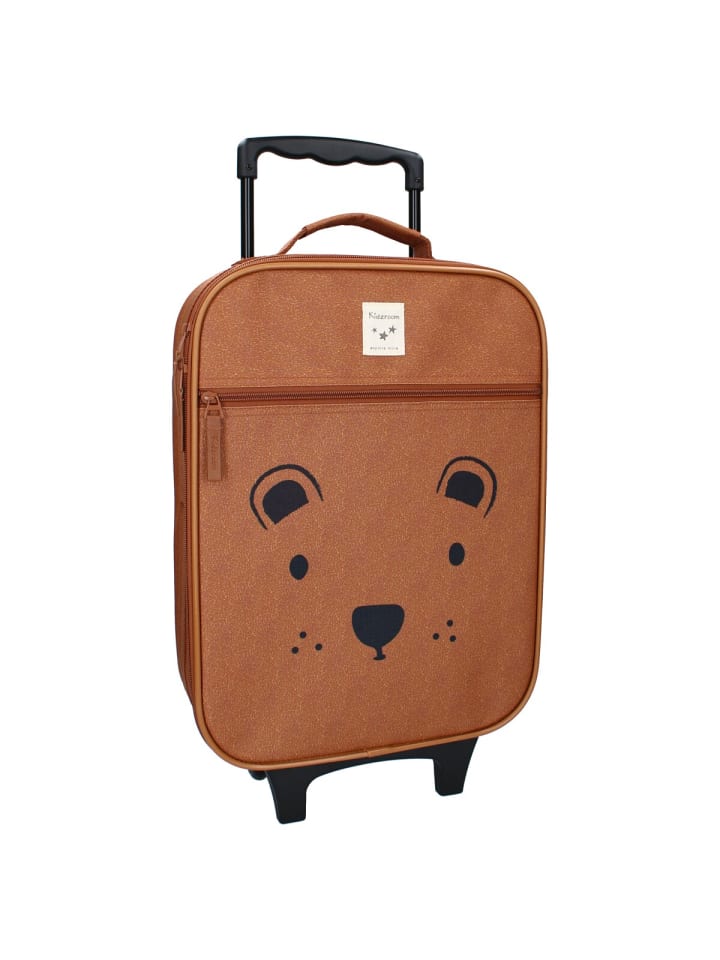 COFI 1453 Kidzroom Trolley Koffer Bärendesign für Kinder für Urlaub & Freizeit in Braun günstig kaufen 42