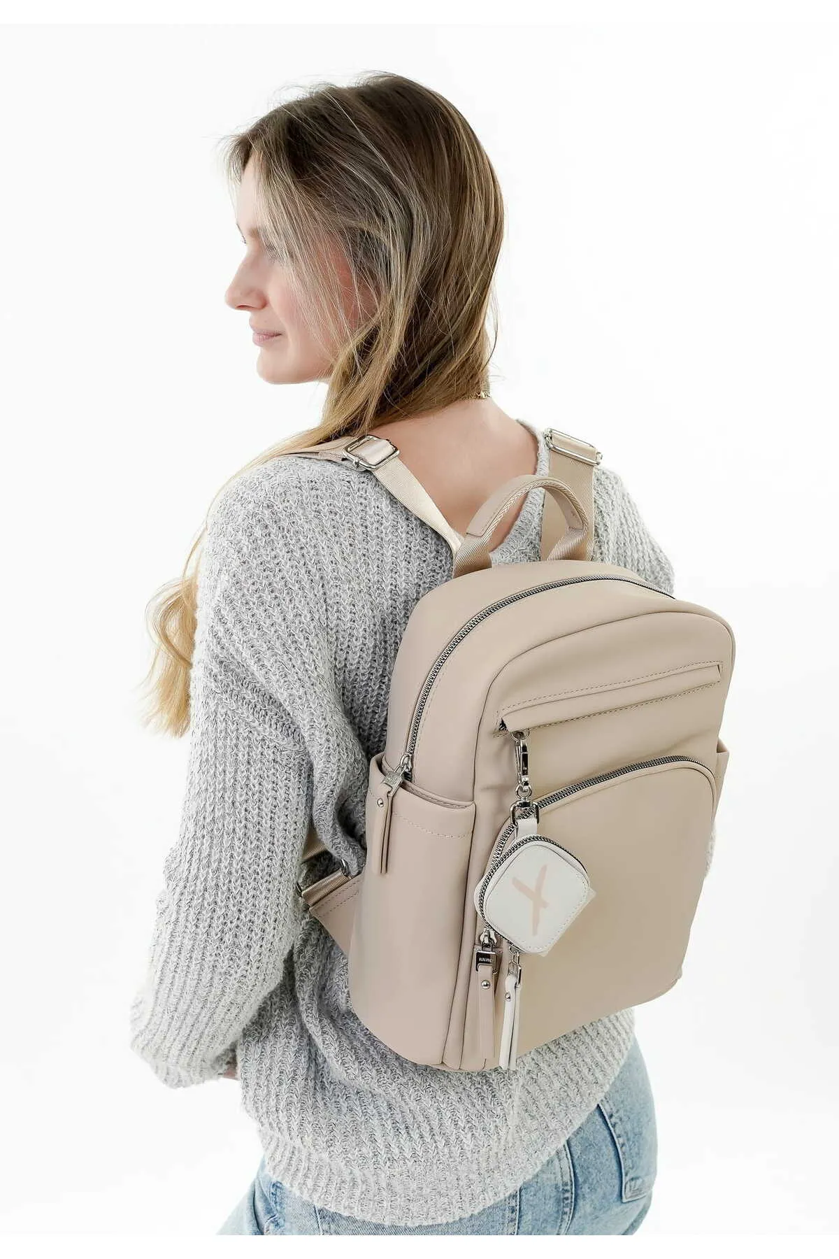 SURI FREY  Rucksack - Beige - Unifarben