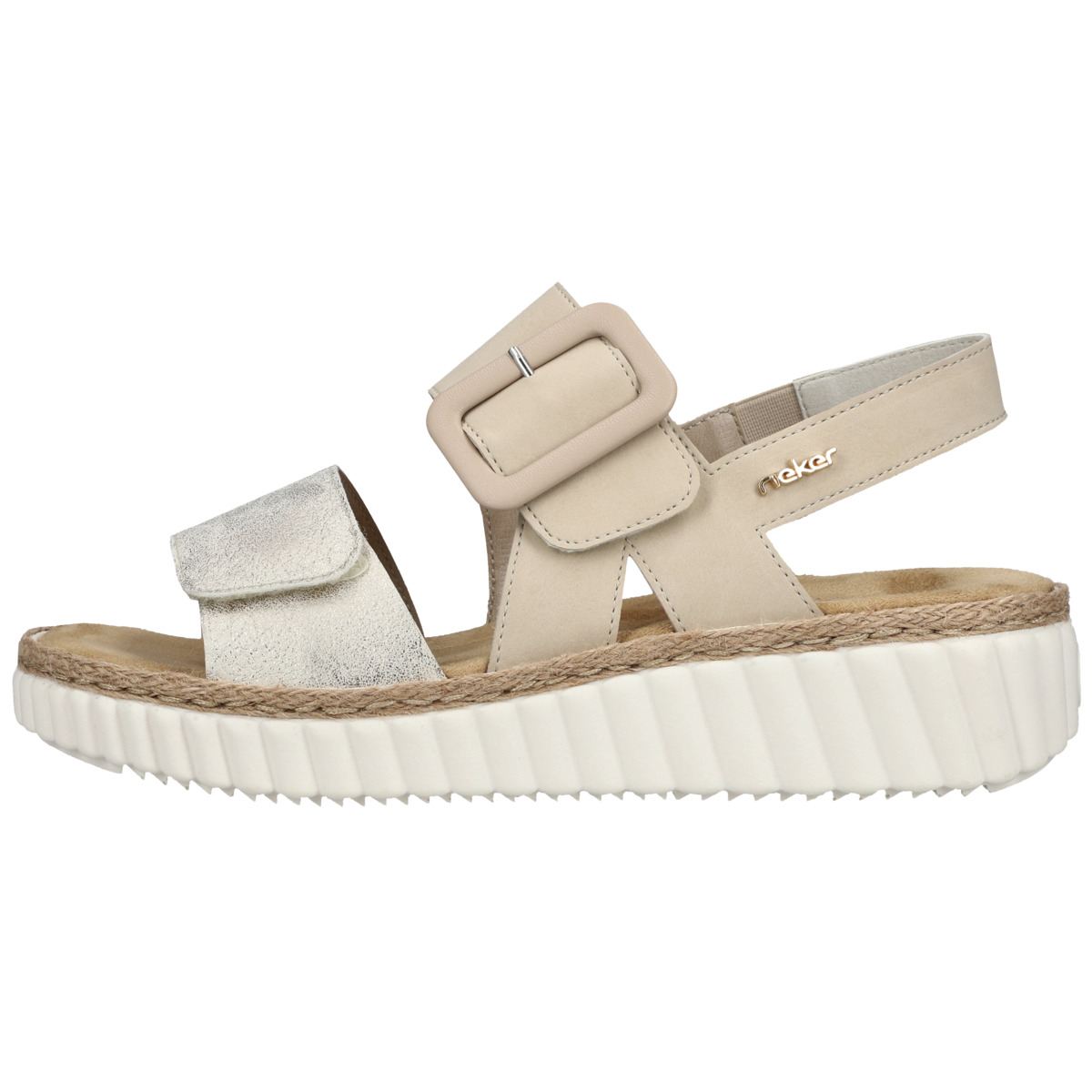 Rieker 69260 Keilsandale beige