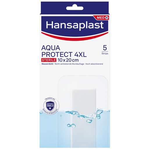 HANSAPLAST Aqua Protect Wundverb.steril 10x20 cm  5 St  Pflaster