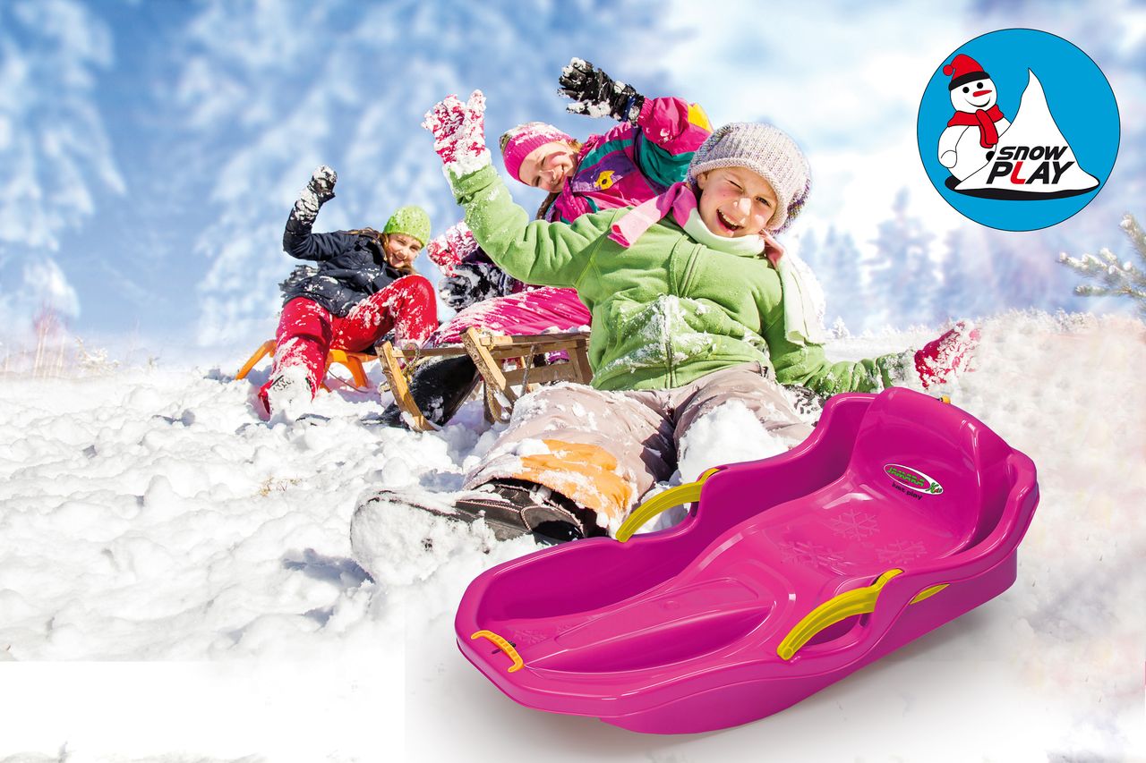 Jamara e.K. JAMARA Snow Play Bob Comfort 80 cm pink mit Bremse