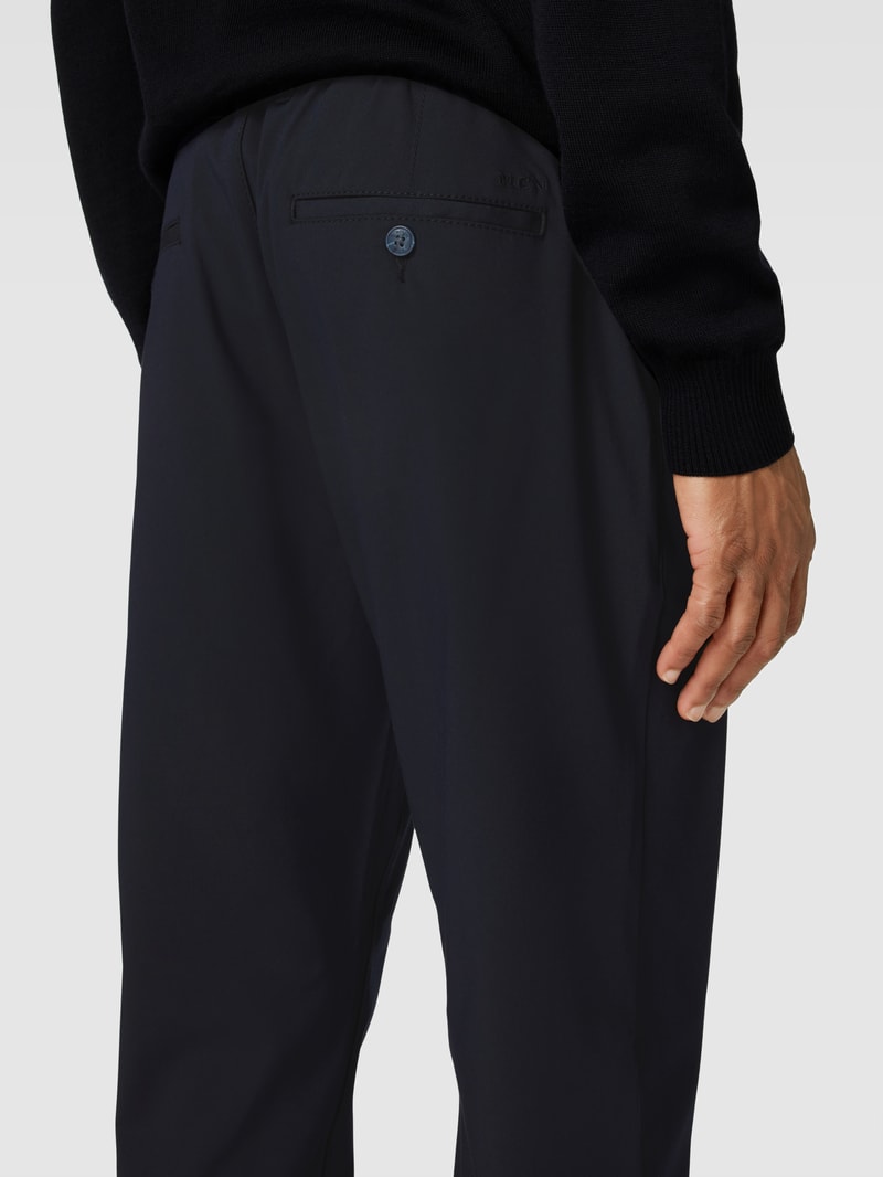 Stoffhose mit Tunnelzug in marineblau