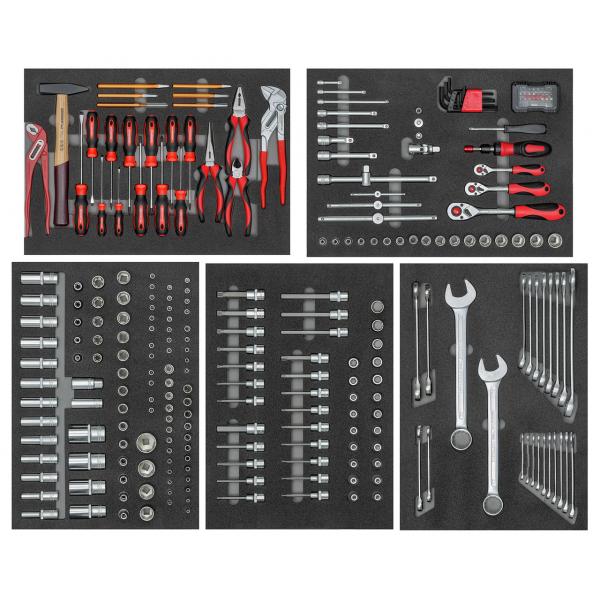 Gedore RED 3301678 R22071005 Werkzeugwagen GEDWORKER, 7 Schubladen, 273-teilig