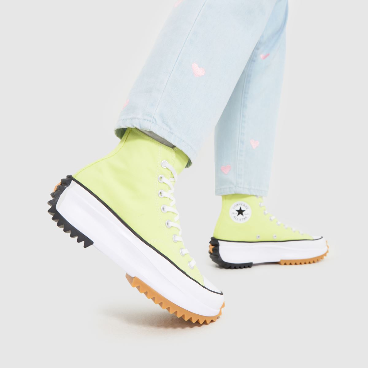 Converse Run Star Hike Hi superge v svetlo rumeni barvi